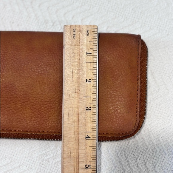 Free People Distressed Brown Leather Wristlet - Picture 7 of 7